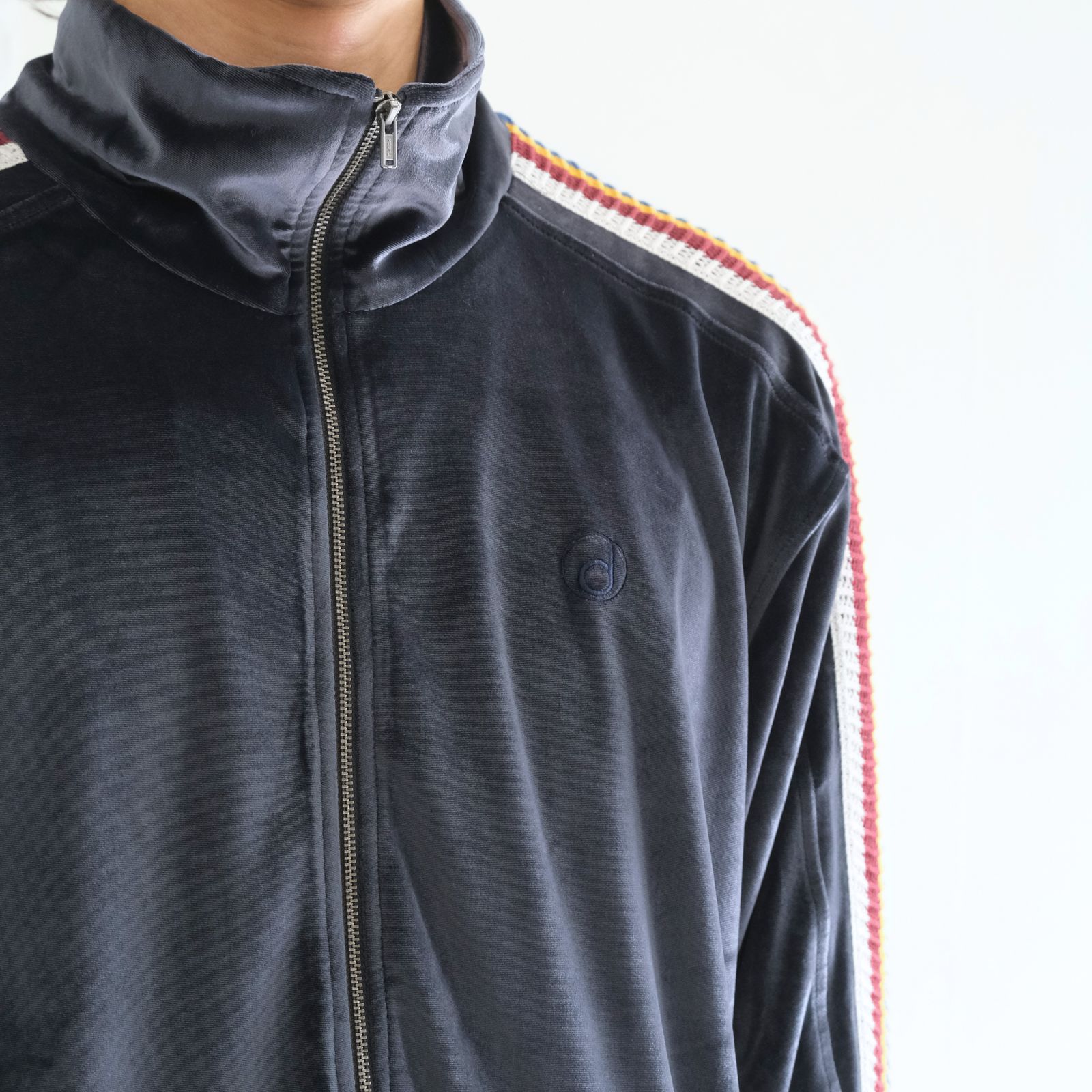 VELOUR TRACK JACKET（NAVY）