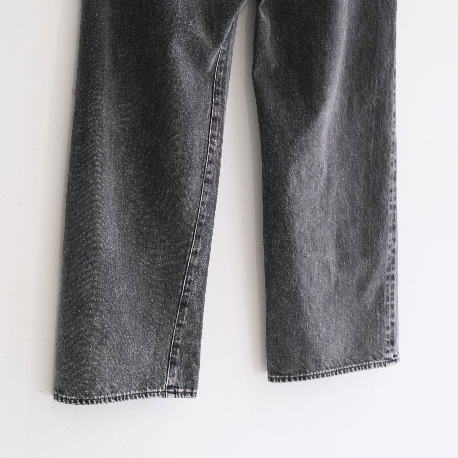 VINTAGE WASHED SELVEDGE BLACK DENIM 5P PANTS / パンツ / デニム / 5ポケット / FADED BLACK