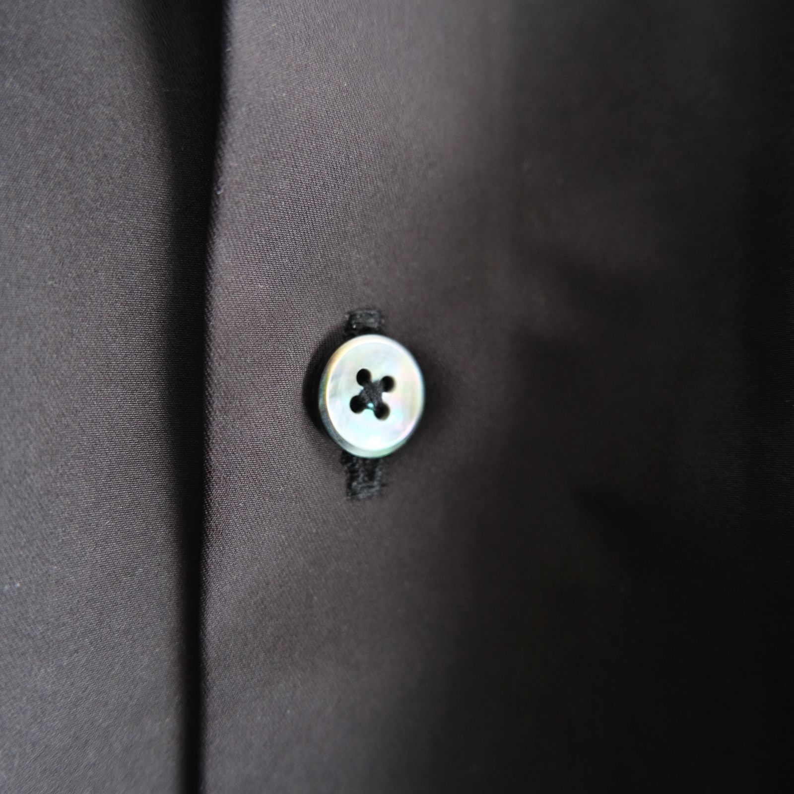 Peach back twill - Rob / シャツ / ポリエステル / ナイロン / Charcoal black