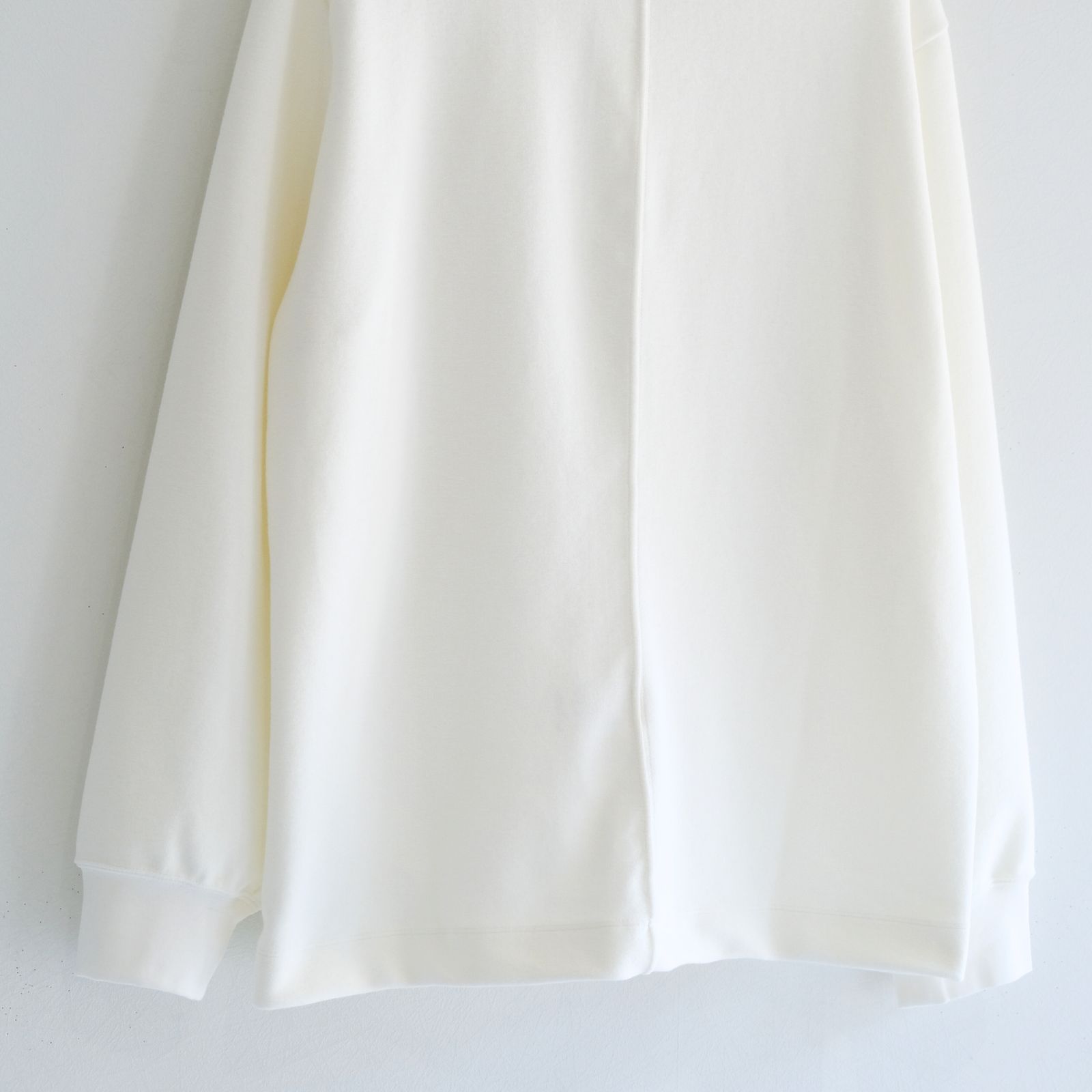 Organic cotton pile - Wim / ヘンリーネック / ロンT / Off white