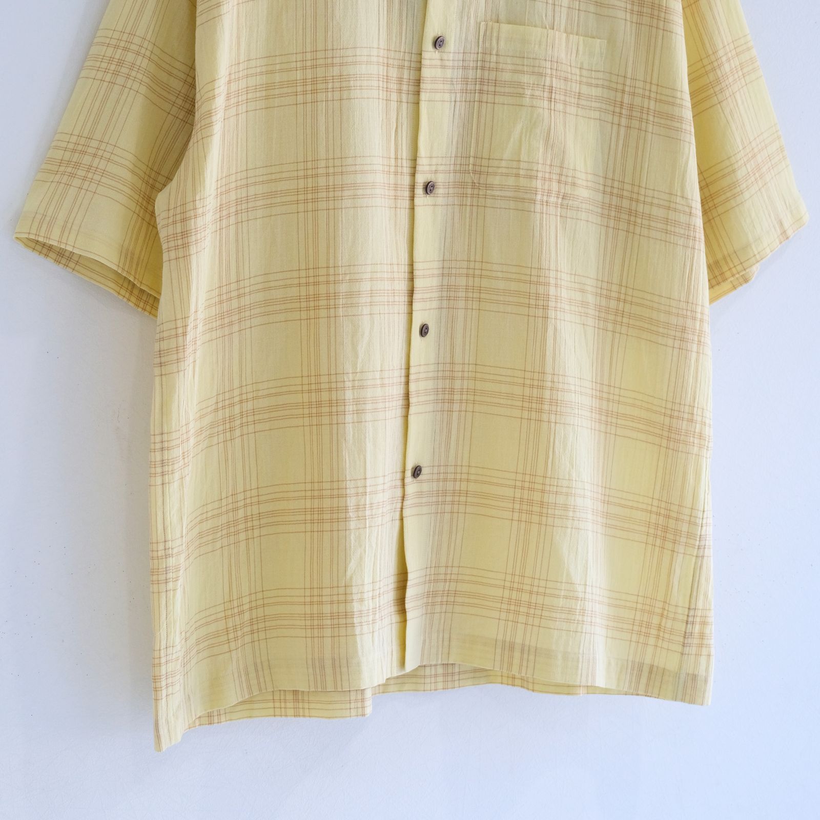 "MERCED" Sheer Through Shirt （YELLO）