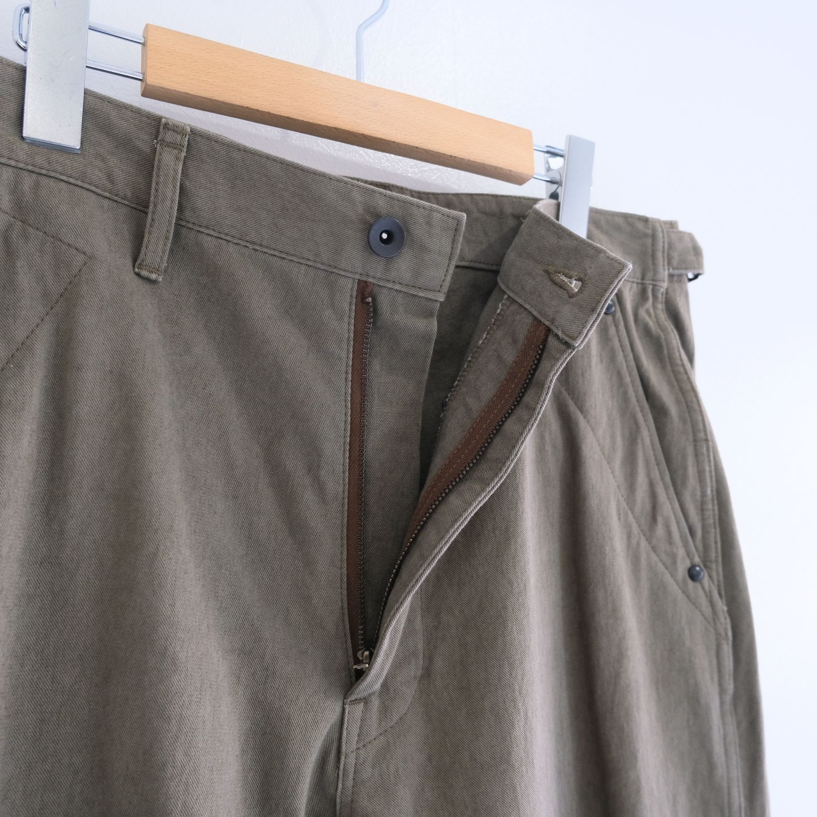 FADED CORKSCREW TWILL WORK PANTS（FADED BROWN）