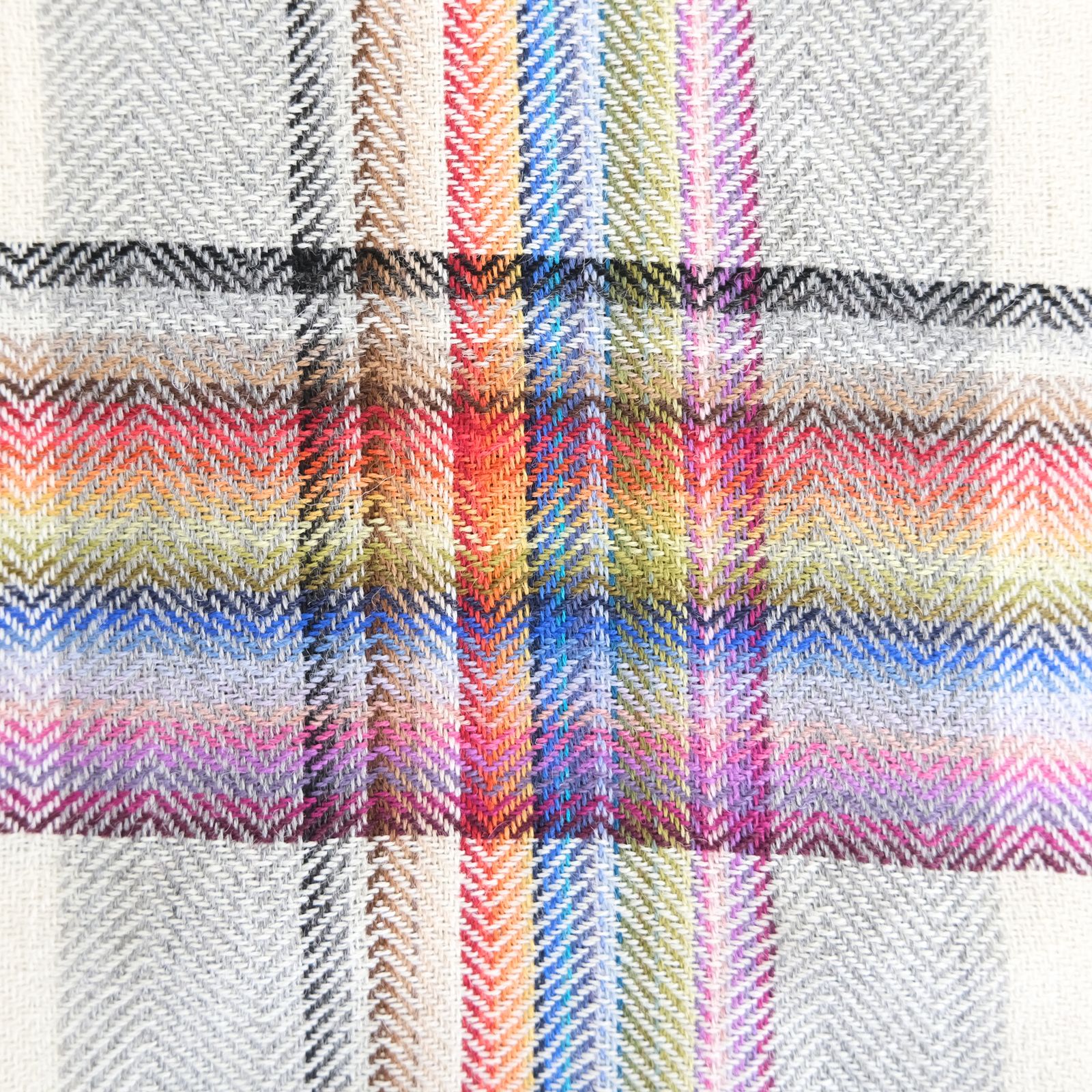 【残り1点】Multi Coloured Scarf（White）