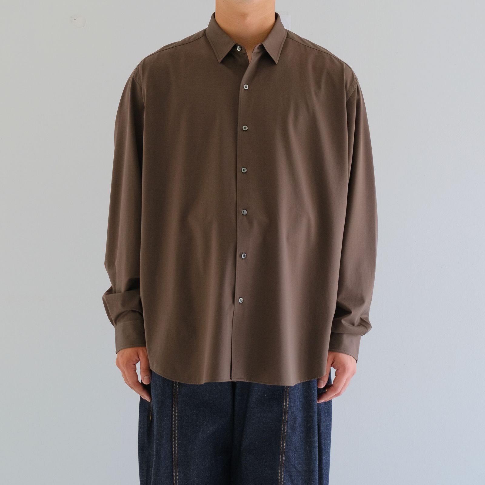 46G Atmosphere L/S Shirt / シャツ / BROWN（Half Timber Brown）