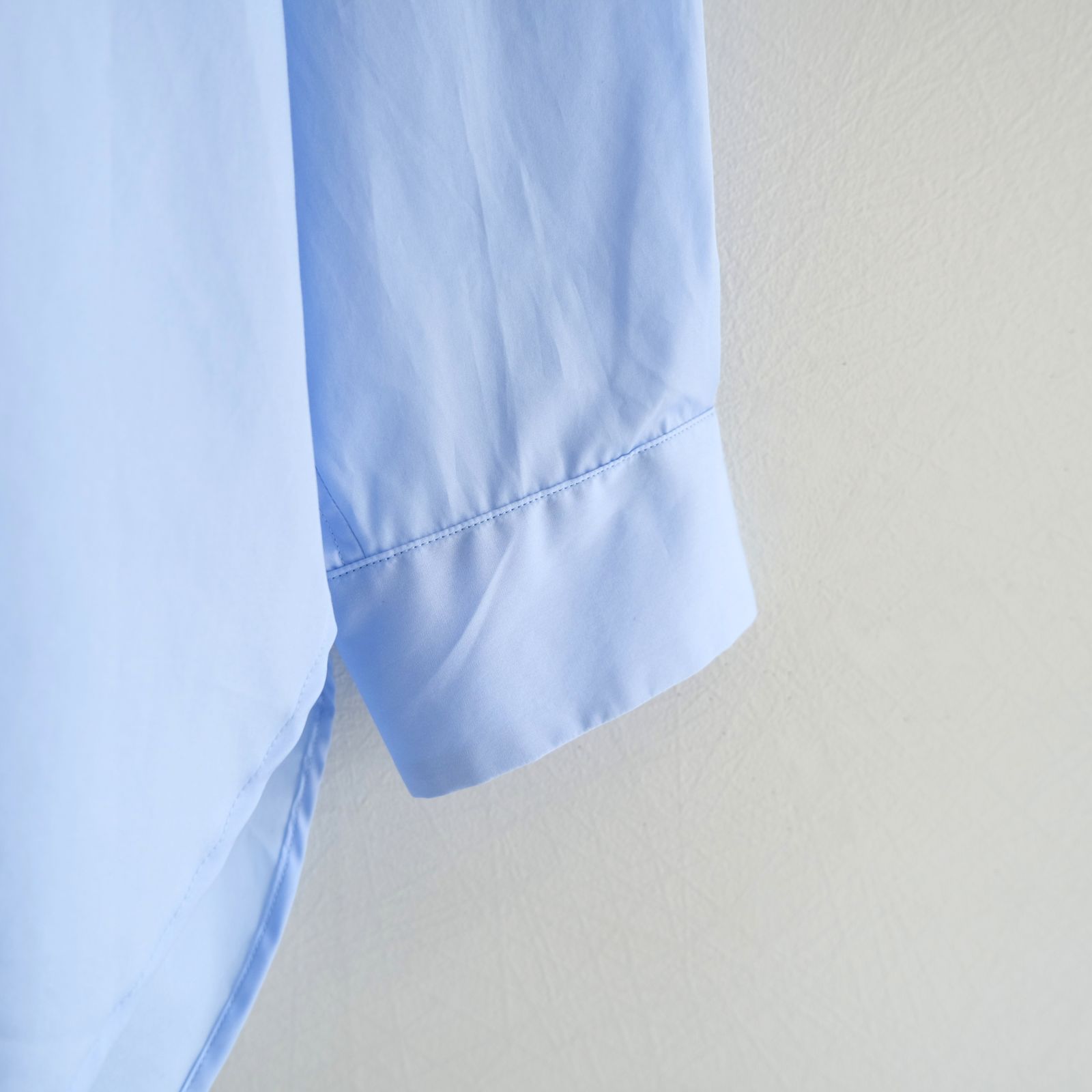 【販売開始 : 7/18 (土) 00:00~】Broad Cotton Wide Shirts（Sax Blue）