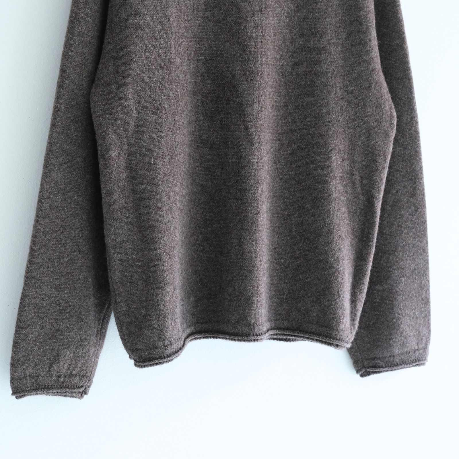 ALPACA ENSEMBLE KINT PULLOVER / ニット / アルパカ / ウール / BROWN