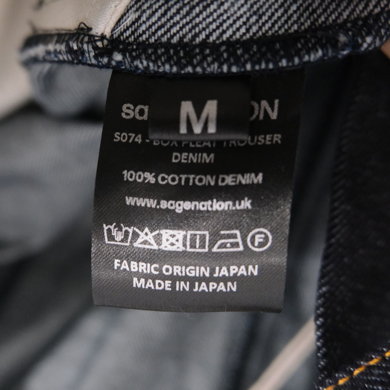 BOX PLEAT TROUSER RAW DENIM/ ボックスプリーツトラウザー / デニム / パンツ / ボトムス / RAW INDIGO