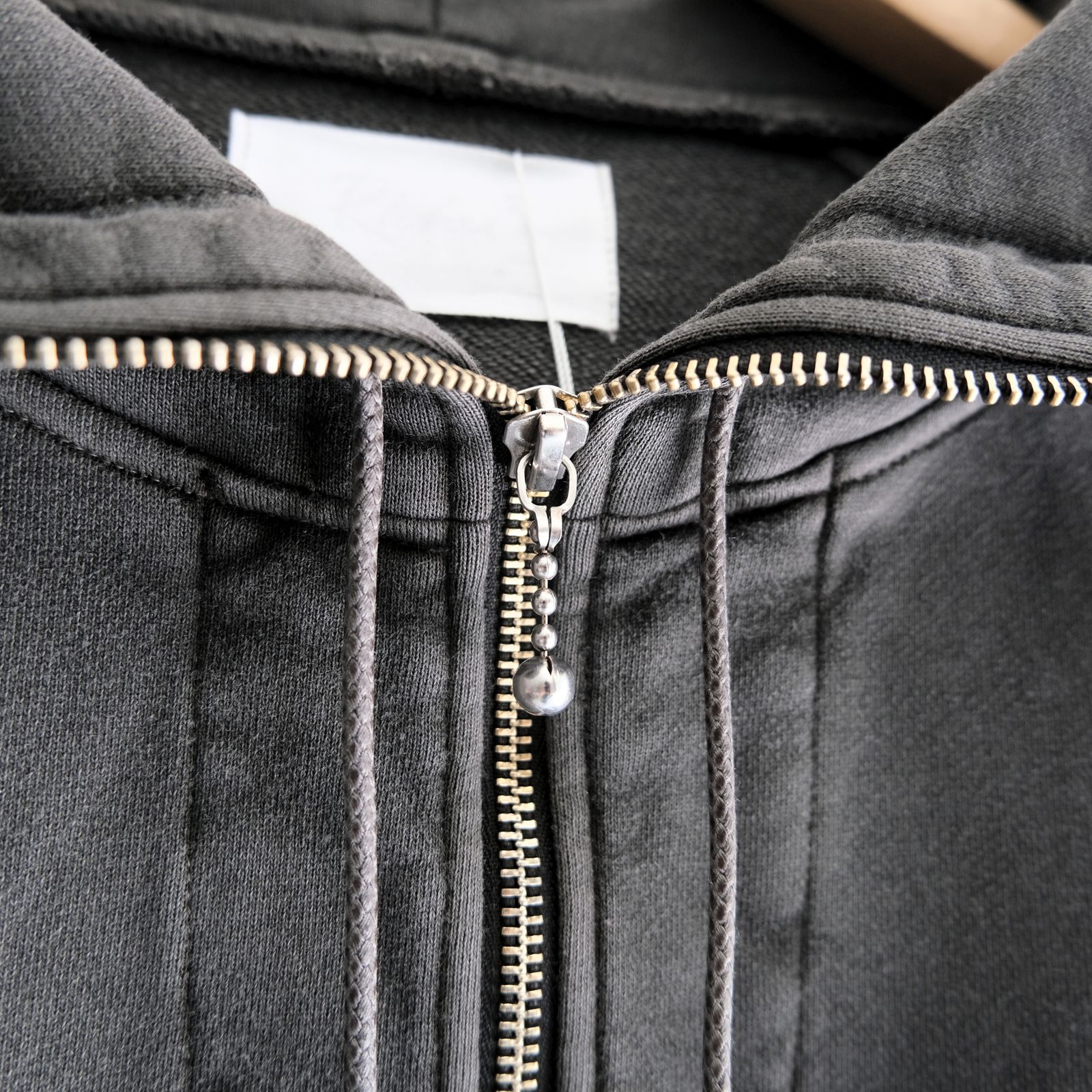 Processed Half-Zip Sweat Hoodie（Gray）