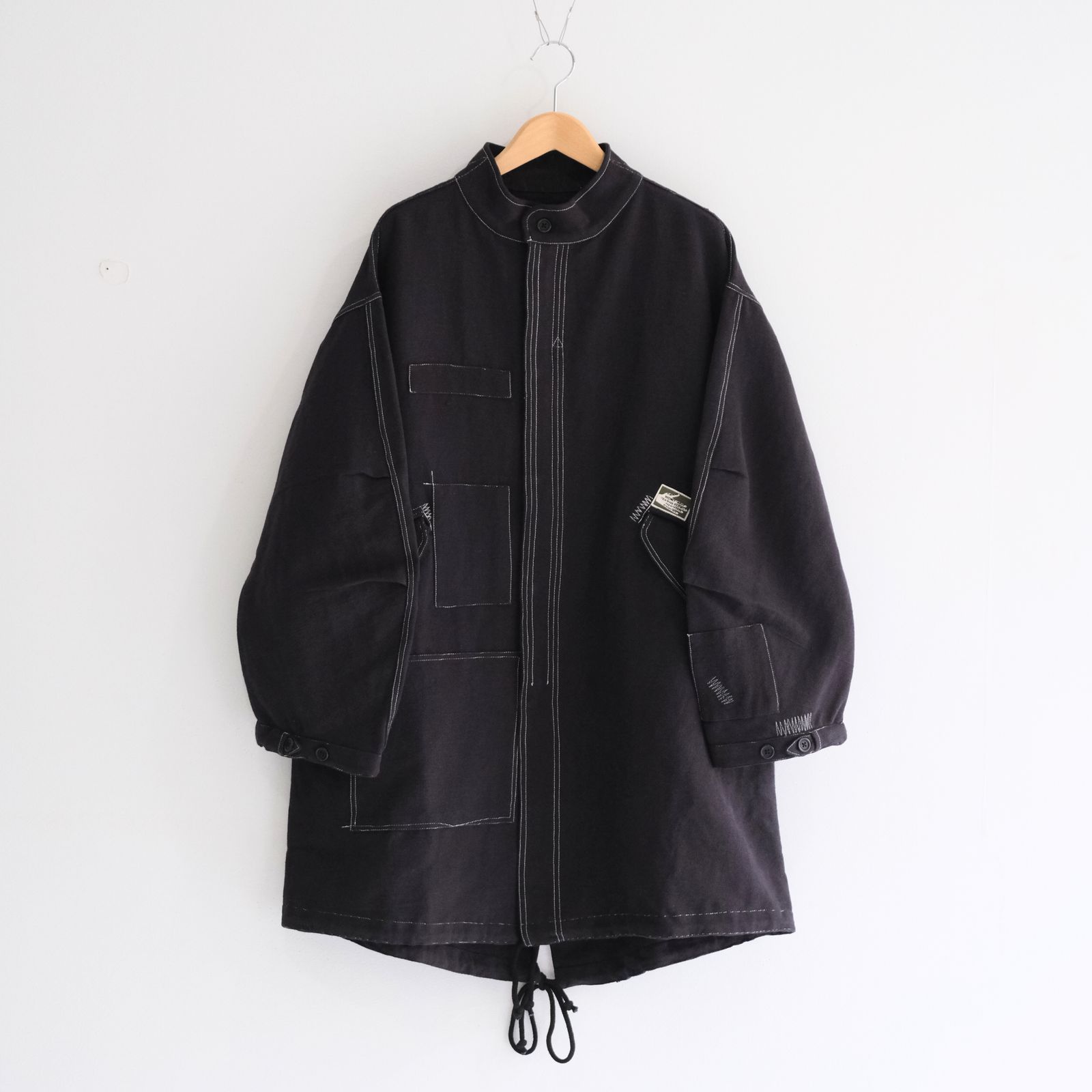 BRAMBLE PARKA / コート / フィッシュテールパーカー/ コットン / Wonky-Wear / BLACK