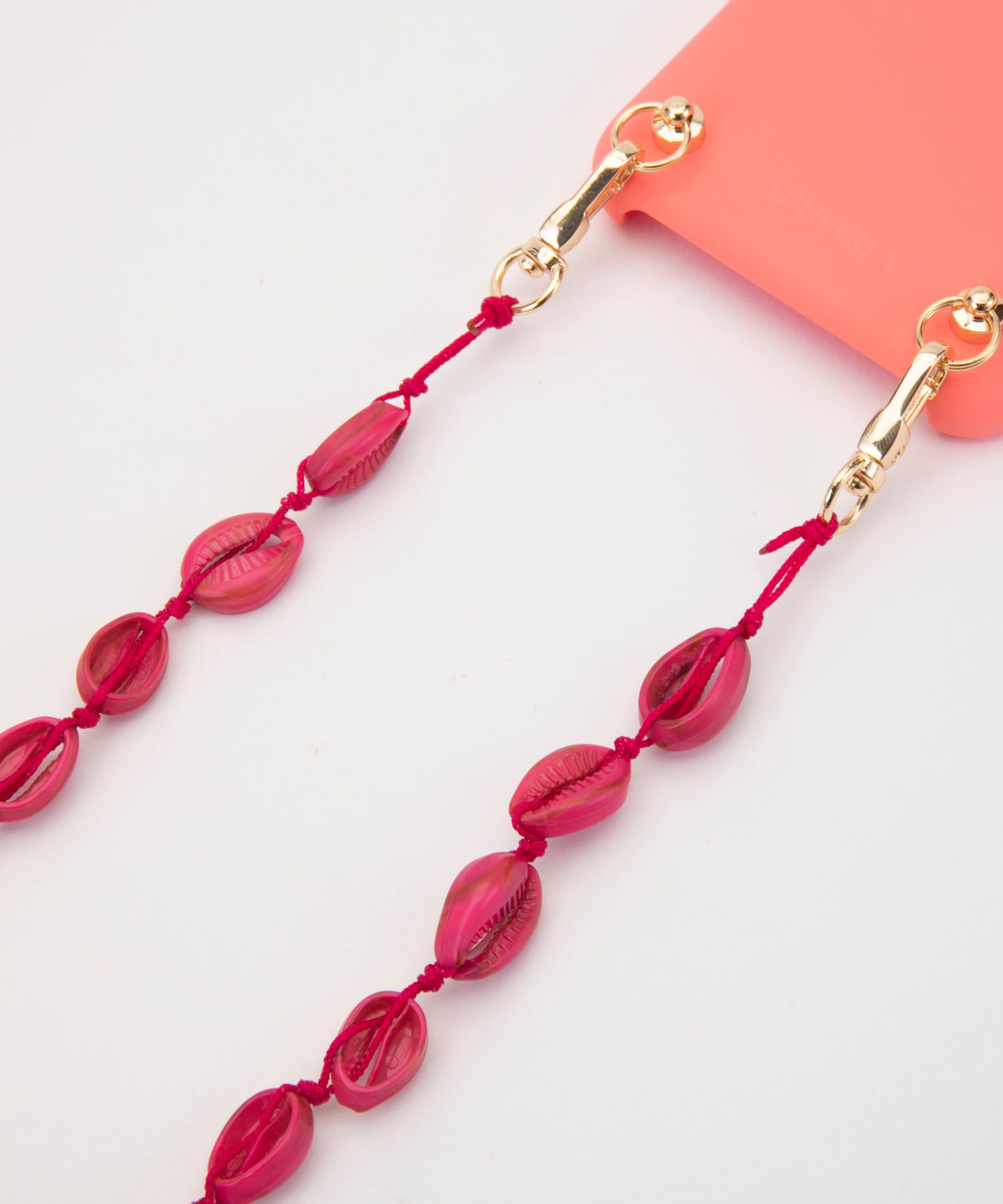 Soft Touch Necklace Case for Apple iPhone 11 ProMax- Coral Seashells