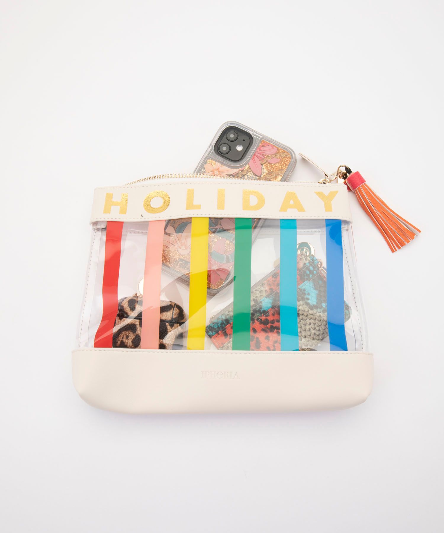 Inflight Bag - White Stripes Holiday