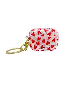 Key Chain Airpod Pro Case - Heart Print