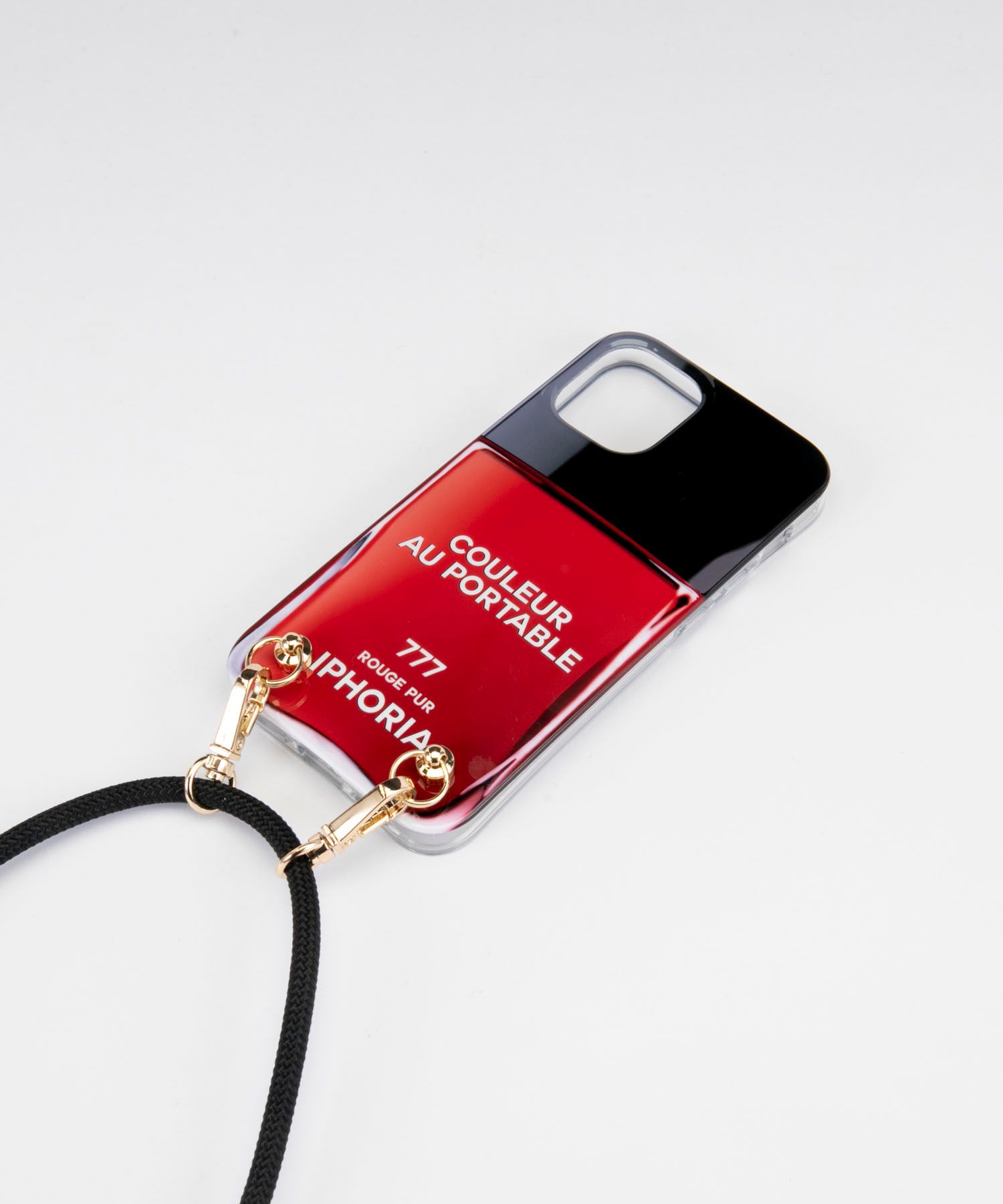 Necklace Case for Apple iPhone 12 mini - Couleur au Portable Vernis Rouge Pur