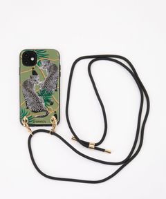 Necklace Case for Apple iPhone 11 - Olive Leopards