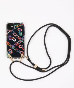 Necklace Case for Apple iPhone 11 - Transparent Colorful Chains