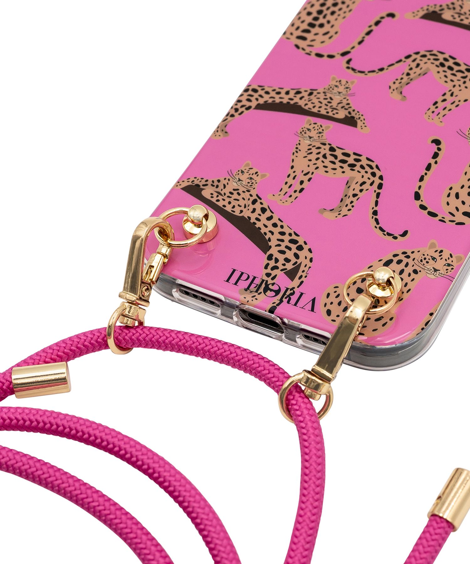 Necklace Case for Apple iPhone 12 mini - Leopards Pink