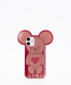Case for Apple iPhone 12/12 Pro - Teddy Golden Stripes with Heart