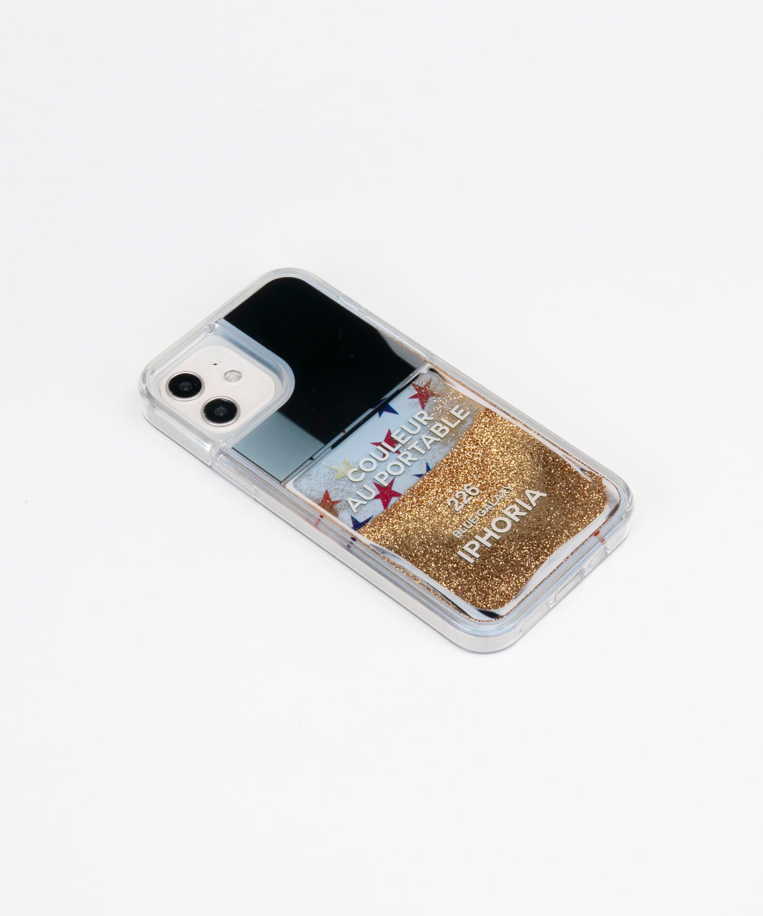 Liquid Case for Apple iPhone 12/12 Pro - Nailpolish Blue Galaxy