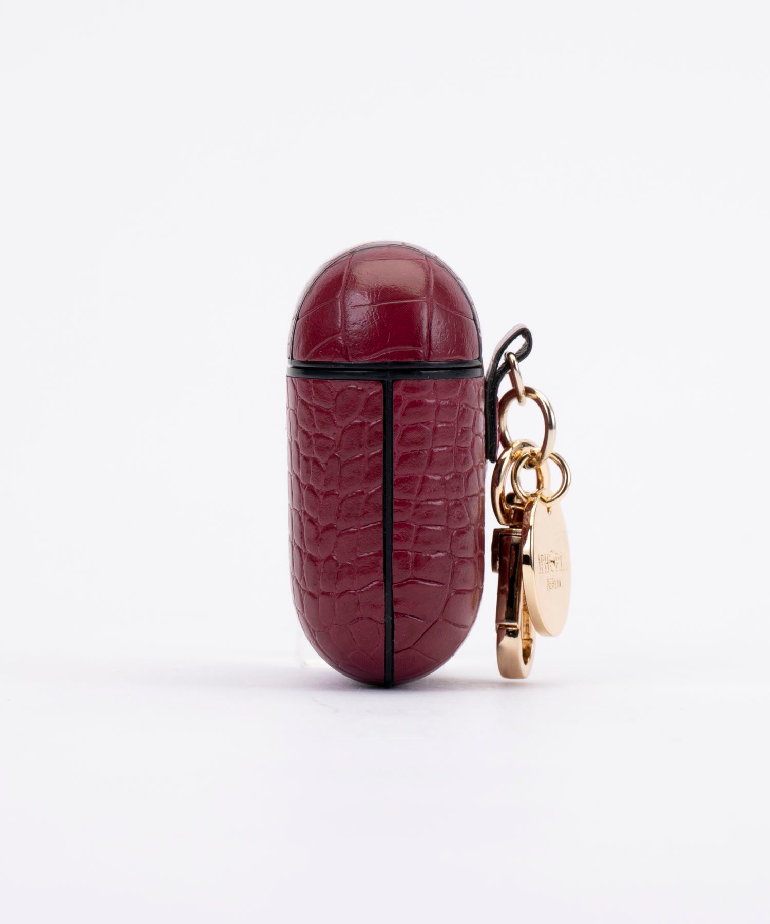 Key Chain Airpods Case - Plum Crocodile