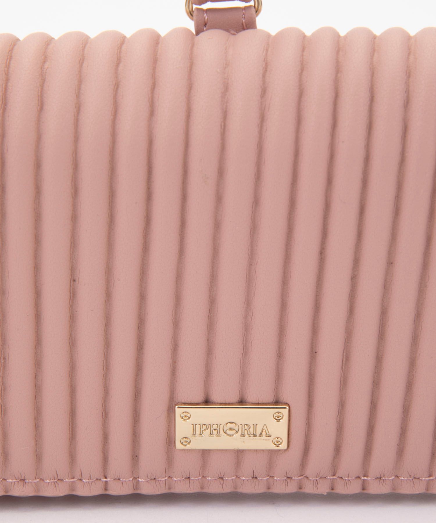 Glasses Case with Bag Holder - Ribbed Nude