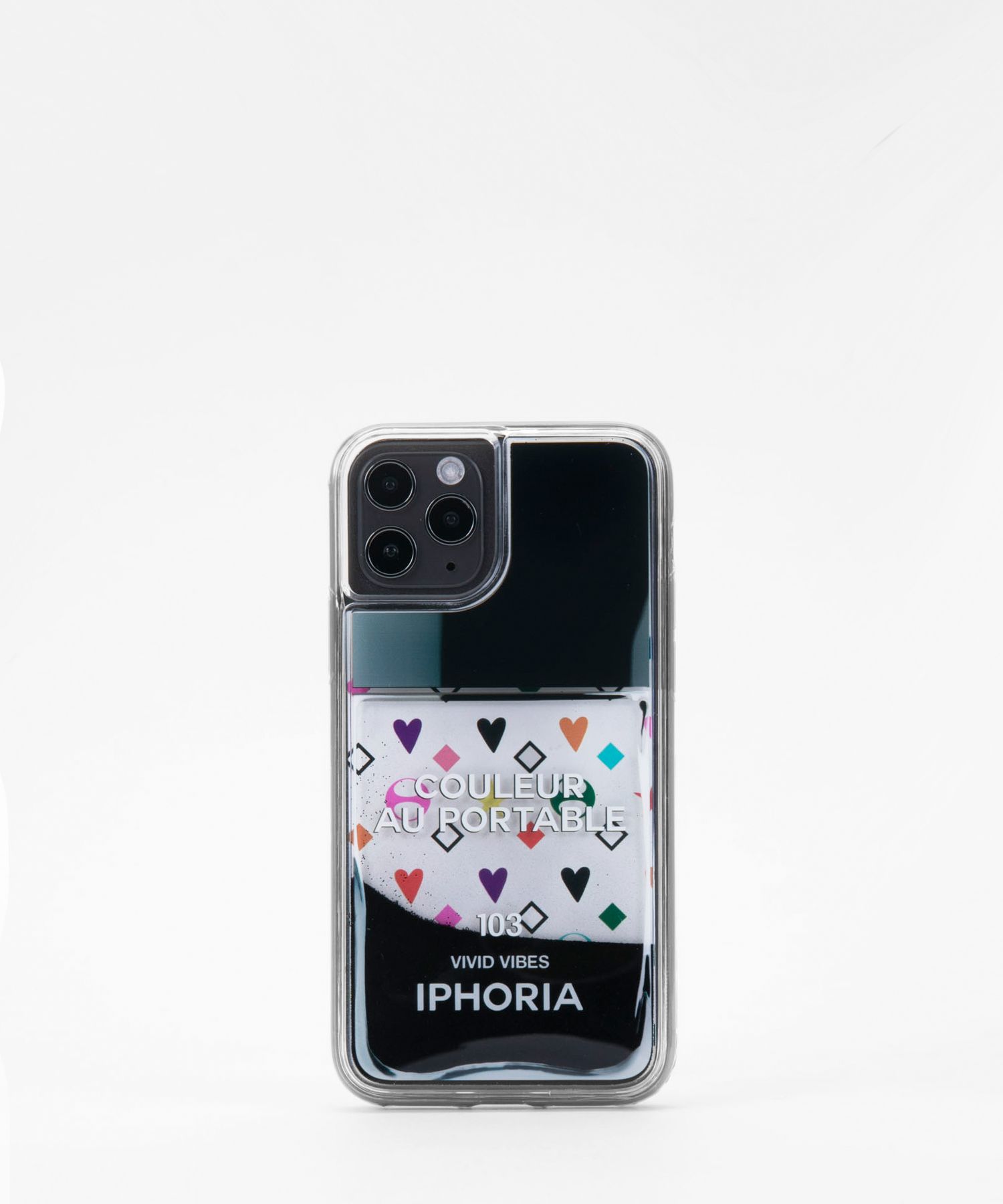 Liquid Case for Apple iPhone 11 Pro - Nailpolish White colorful pattern