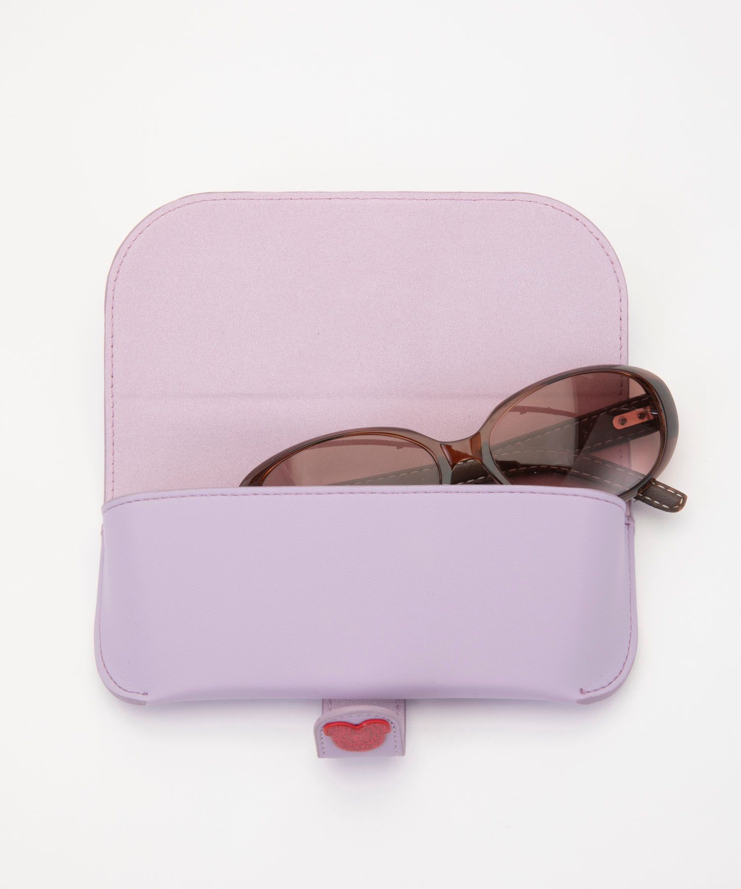 Glasses Case with Bag Holder - Lila Monster Face