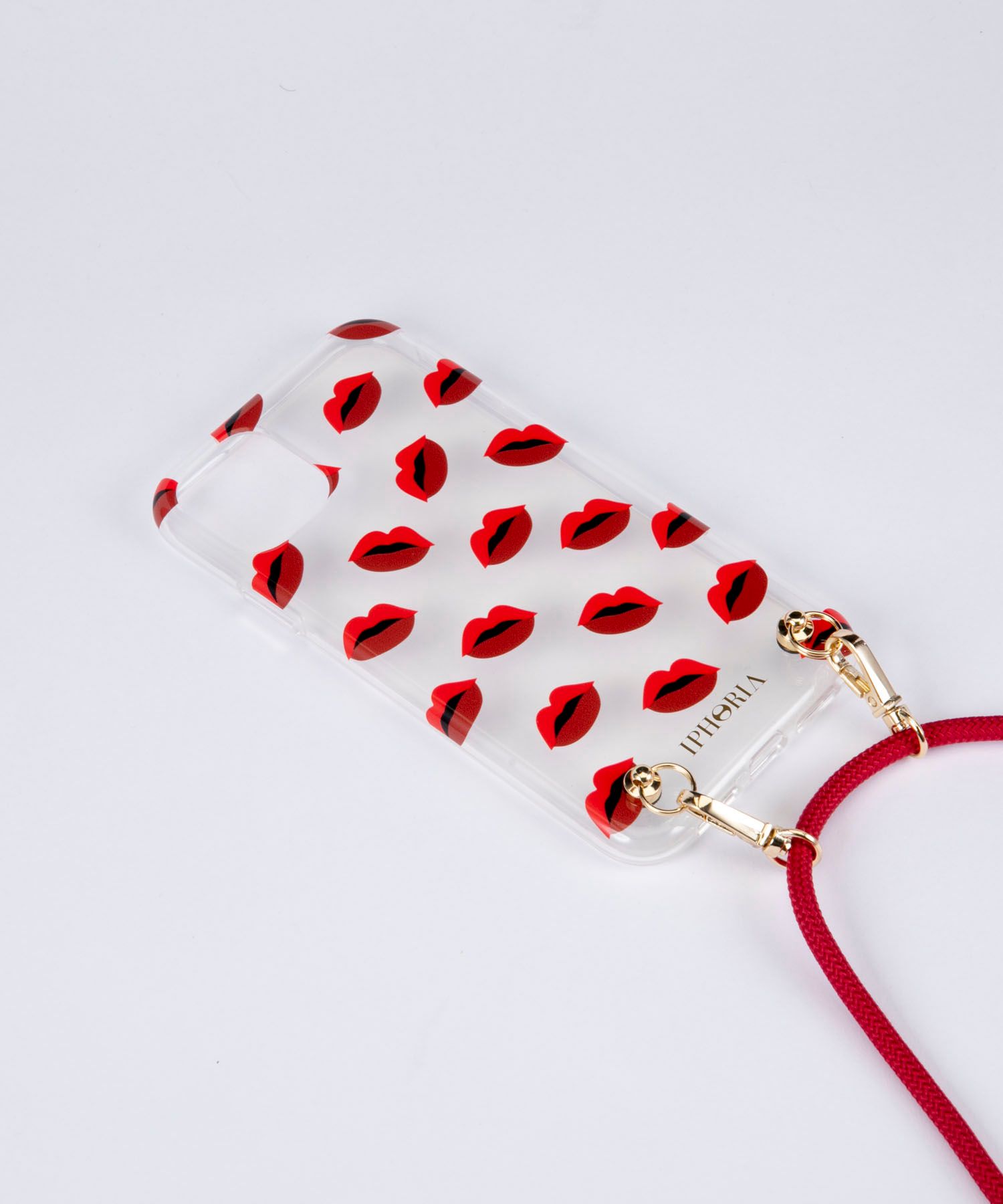 Necklace Case for Apple iPhone 11 - Transparent Lips