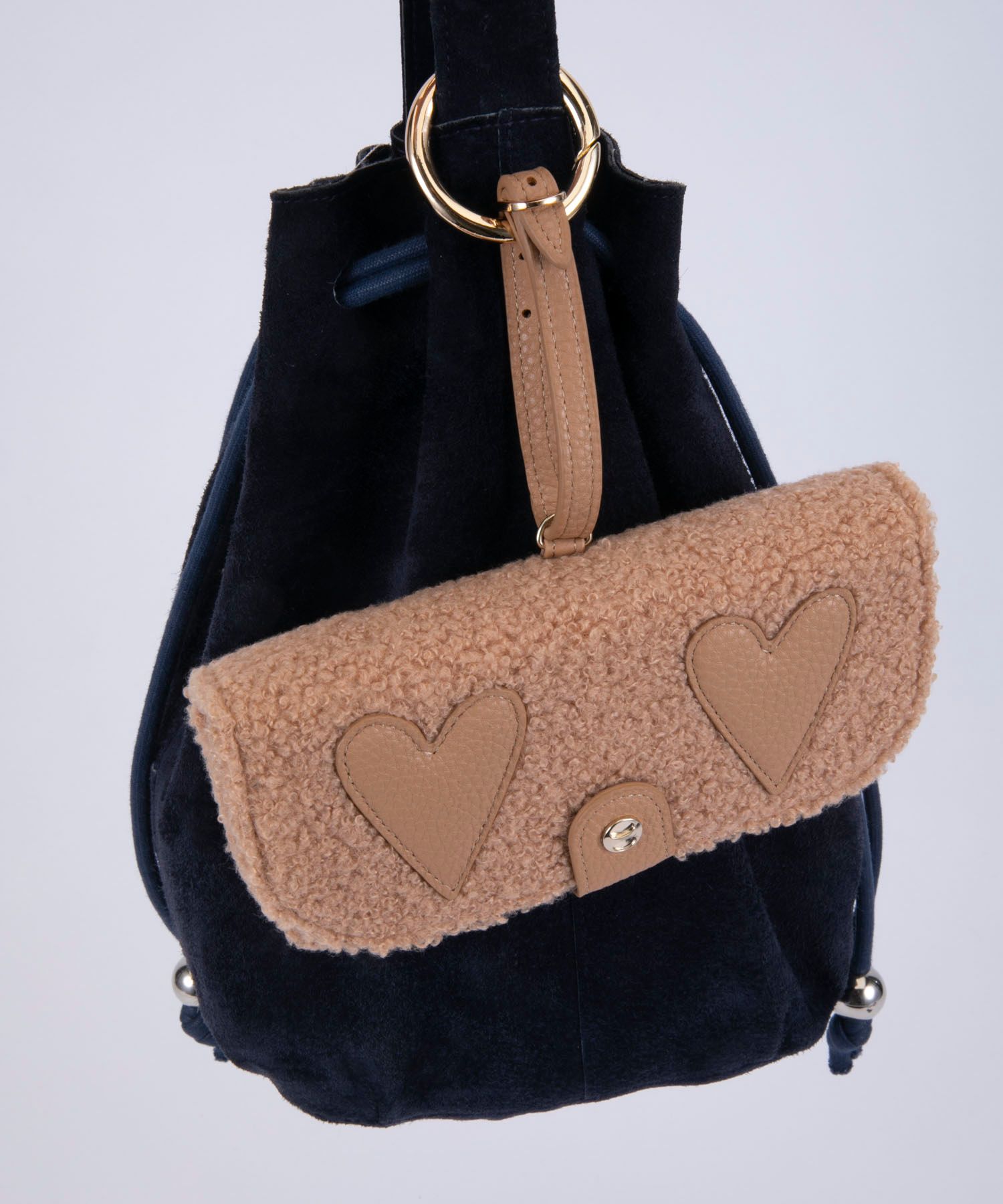 Glasses Case with Bag Holder - Teddy with Hearts