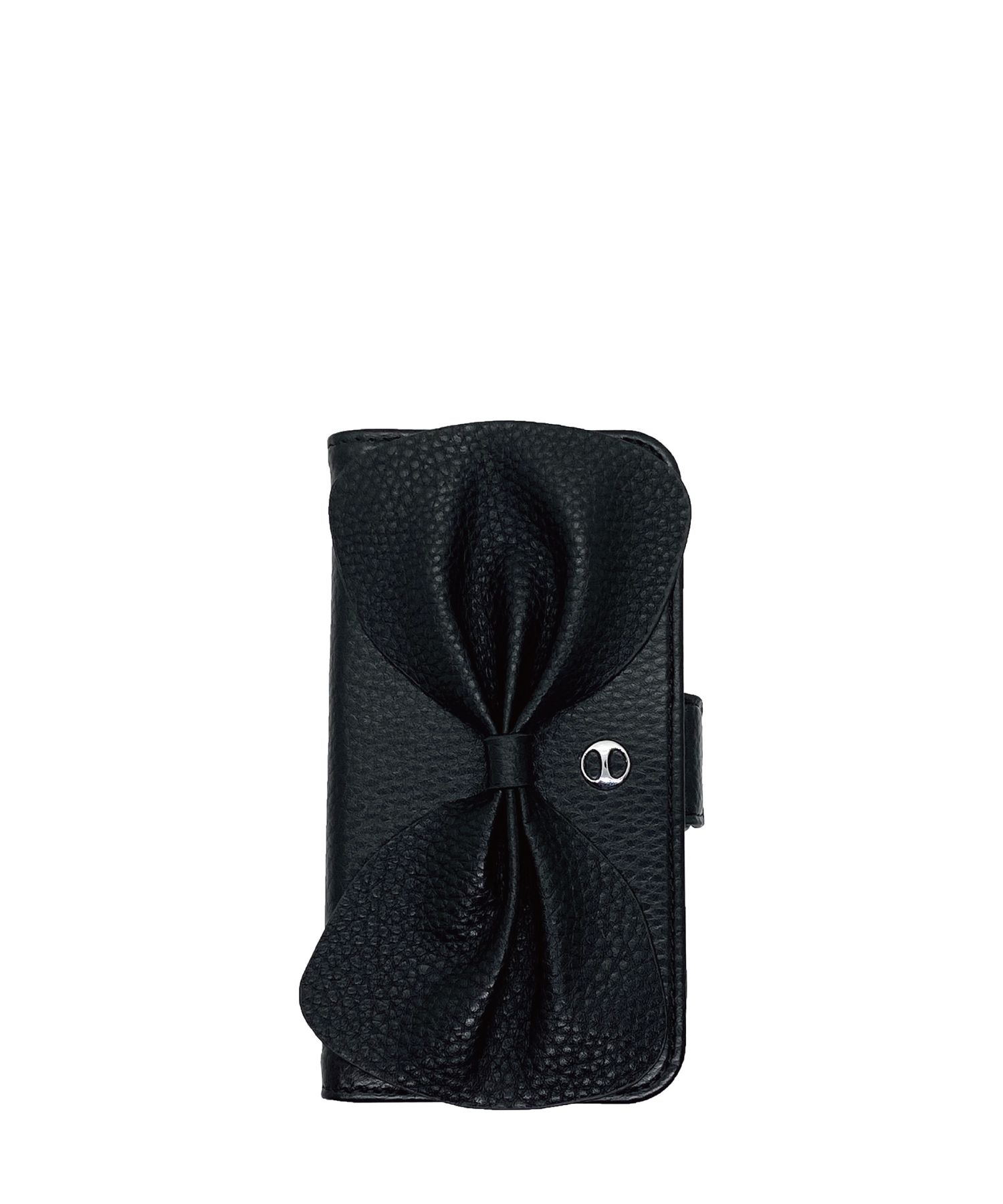 Black Bow Book Case for iPhone 12/12 Pro
