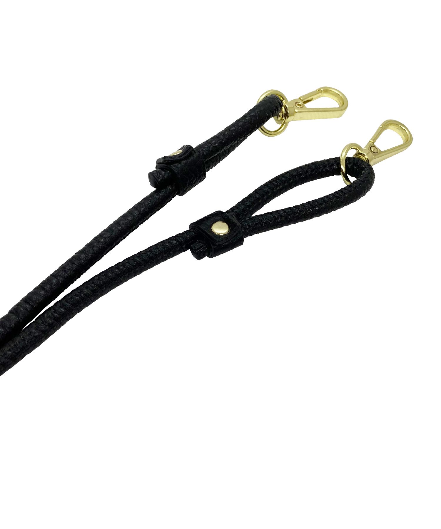 Necklace Case for Apple iPhone 12/12 Pro - Black With Multi-Strap + Zip Pocket