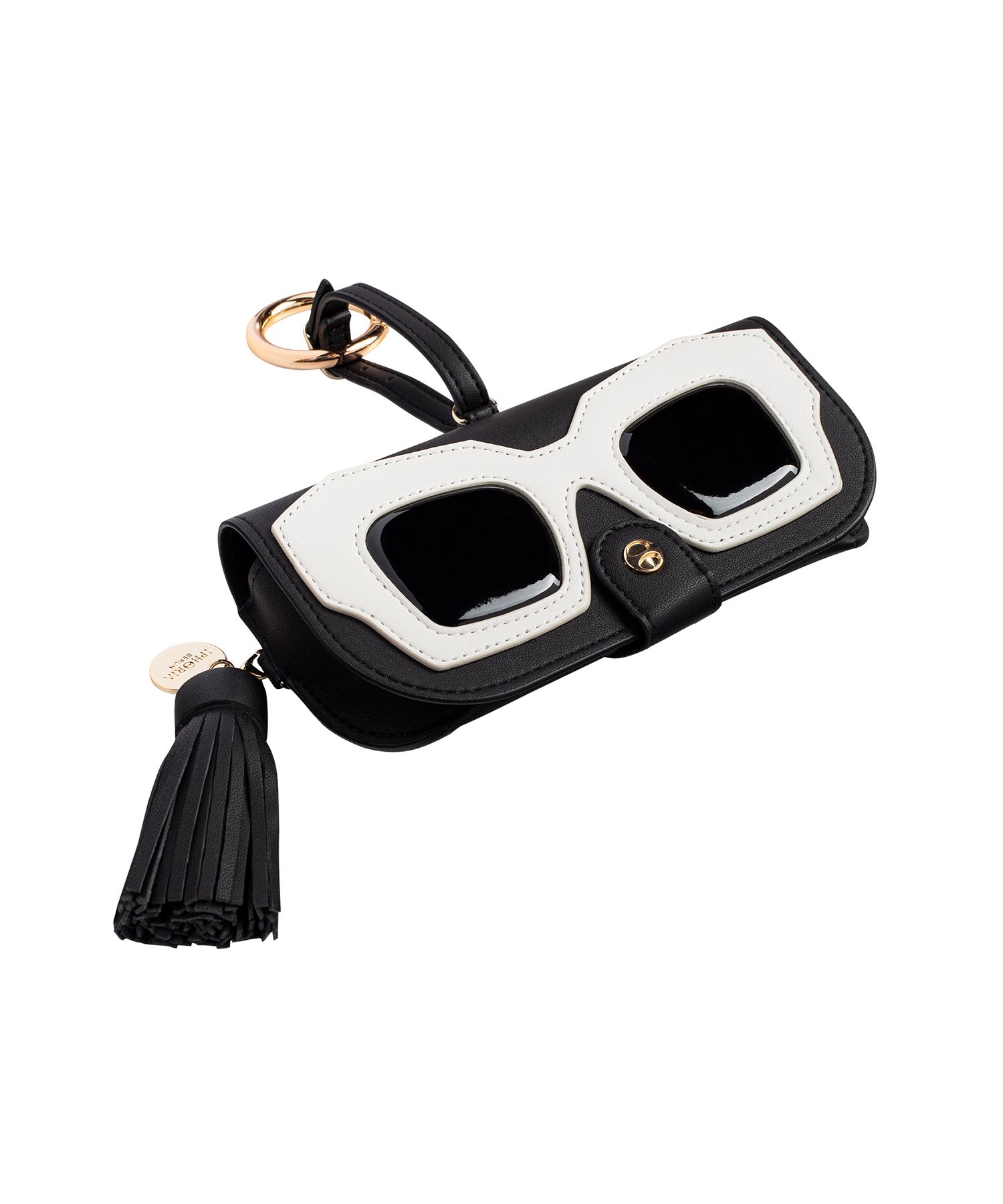 Black with White Patent Sunglasses