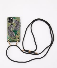 Necklace Case for Apple iPhone 11 Pro - Olive Leopards