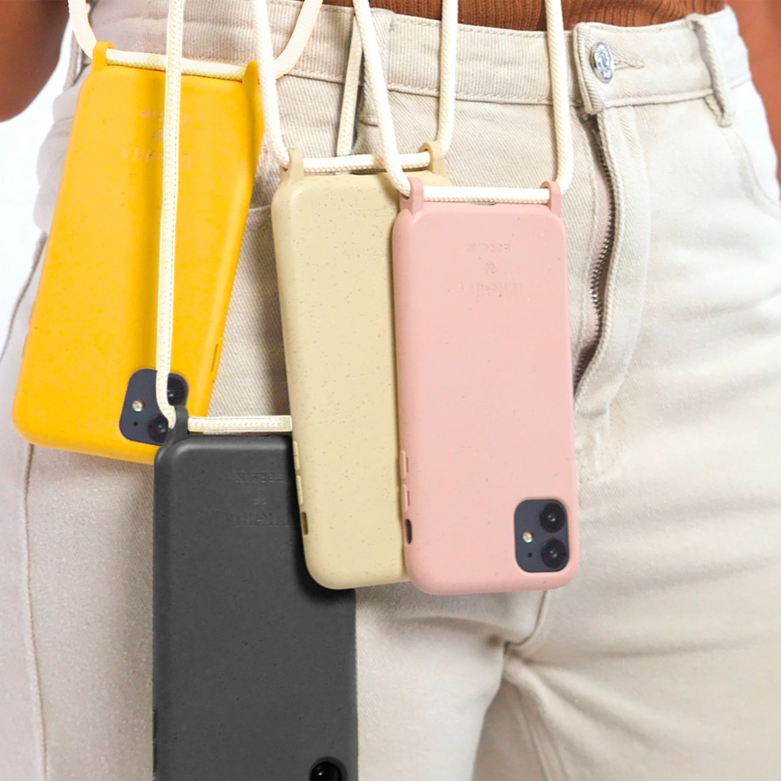 BIO Necklace Case for Apple iPhone 12 mini - Zero Waste White