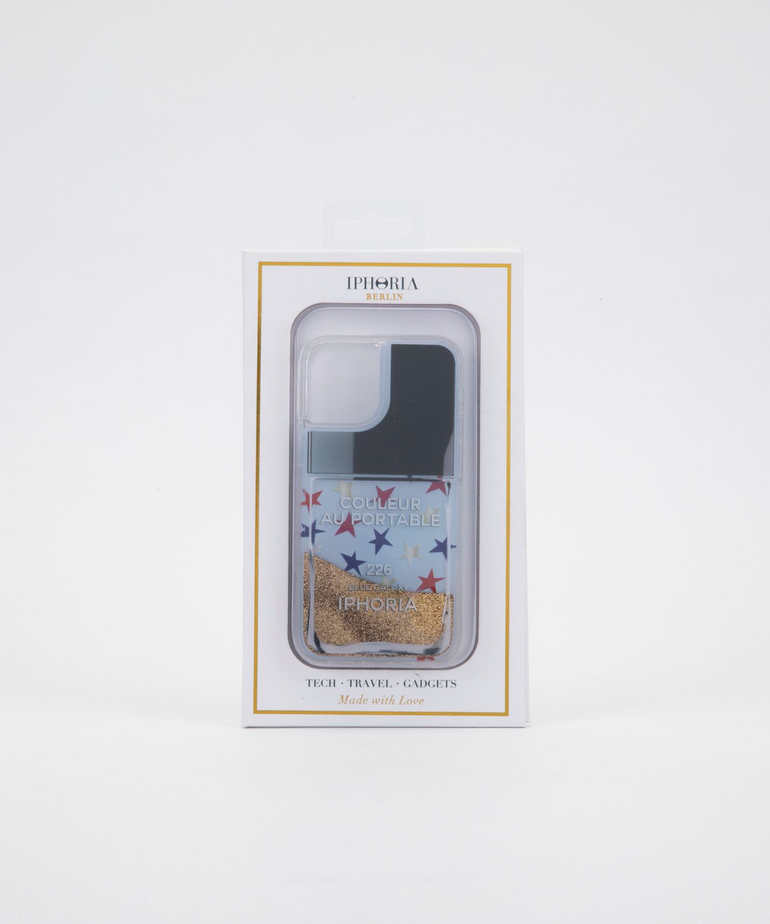 Liquid Case for Apple iPhone 12 mini - Nailpolish Blue Galaxy
