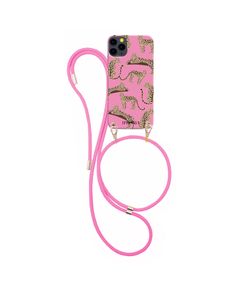 Necklace Case for Apple iPhone 12/12 Pro - Leopards Pink