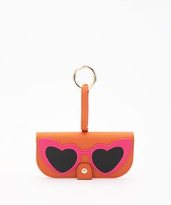 Glasses Case with Bag Holder - Heart Glasses Orange