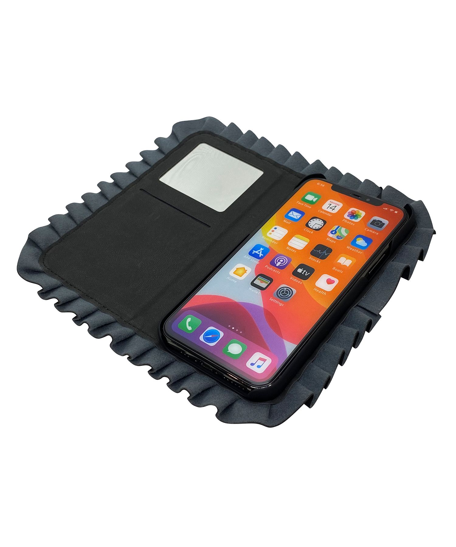 Book Case for Apple iPhone 12/12 Pro - Romantic Ruffles with Coin Pocket
