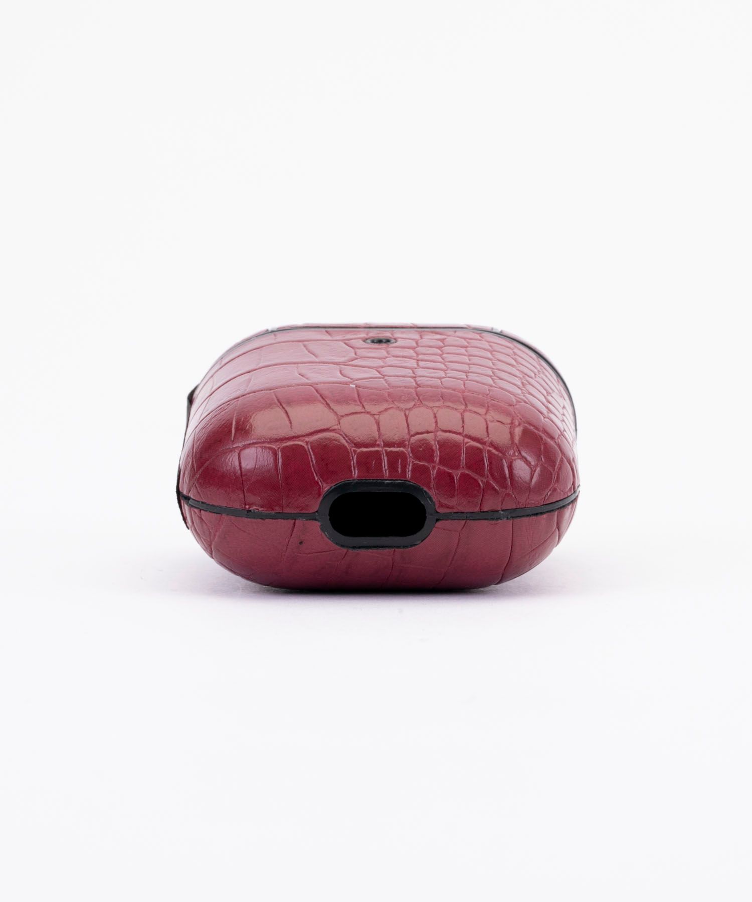 Key Chain Airpods Case - Plum Crocodile
