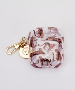 Key Chain Airpods Case - Leopard Mosaic