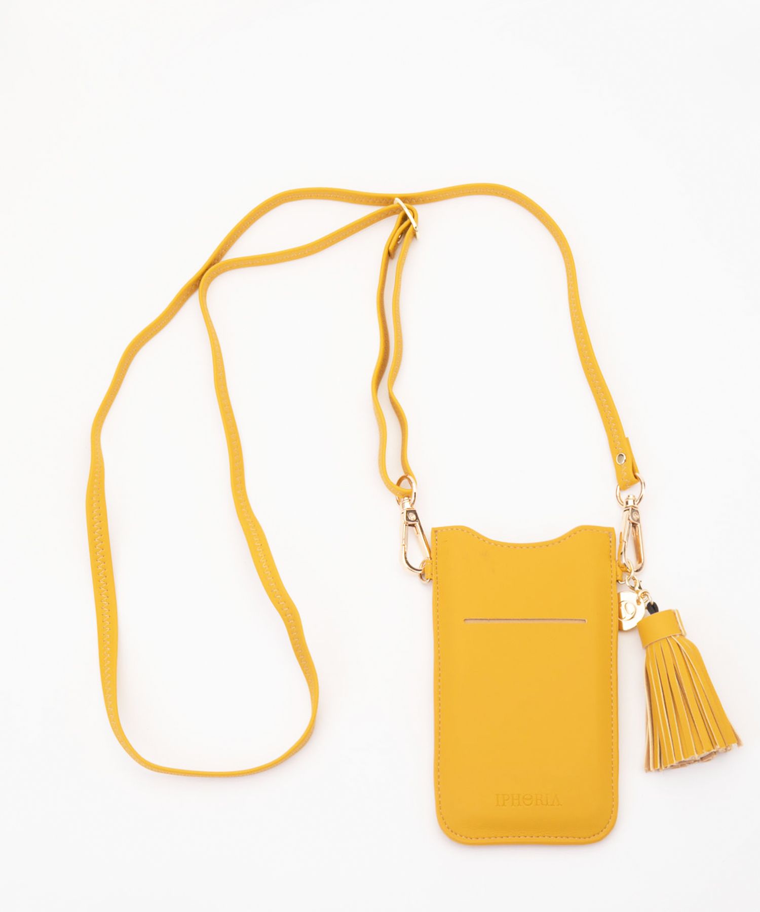 Necklace Sleeve Case for Apple iPhone 6/7/8/X/Xs/11 Pro - Yellow Linen