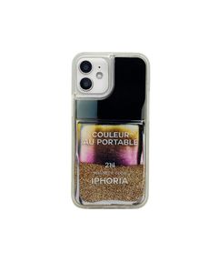 Liquid Case for Apple iPhone 12 mini - Nailpolish Coleur Au Portable Metallic Gold + Pink