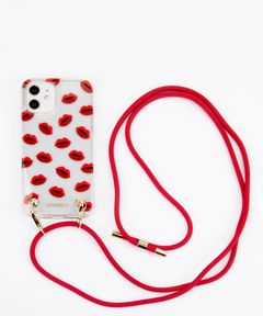 Necklace Case for Apple iPhone 12/12 Pro - Transparent Lips