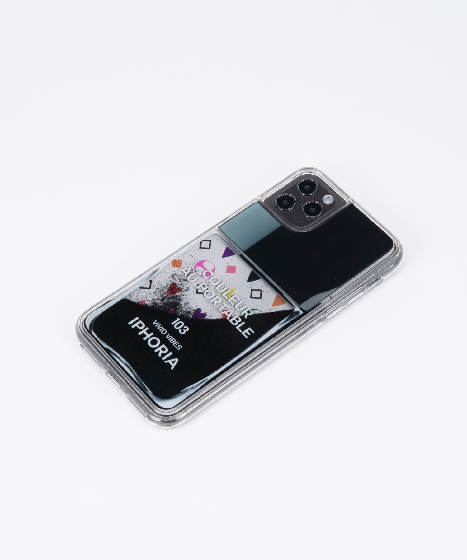 Liquid Case for Apple iPhone 11 Pro Max - Nailpolish White colorful pattern