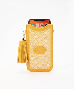 Necklace Sleeve Case for Apple iPhone 6/7/8/X/Xs/11 Pro - Yellow Linen