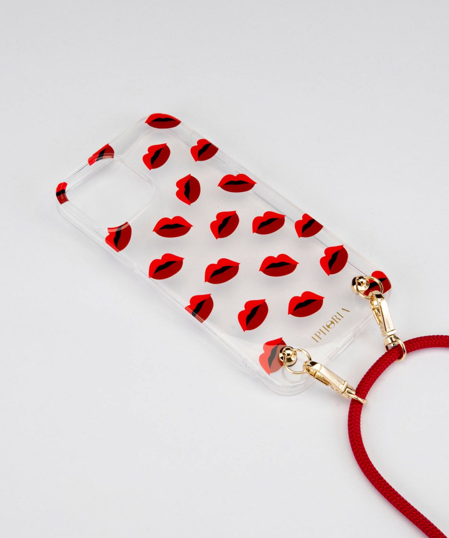 Necklace Case for Apple iPhone 12/12 Pro - Transparent Lips