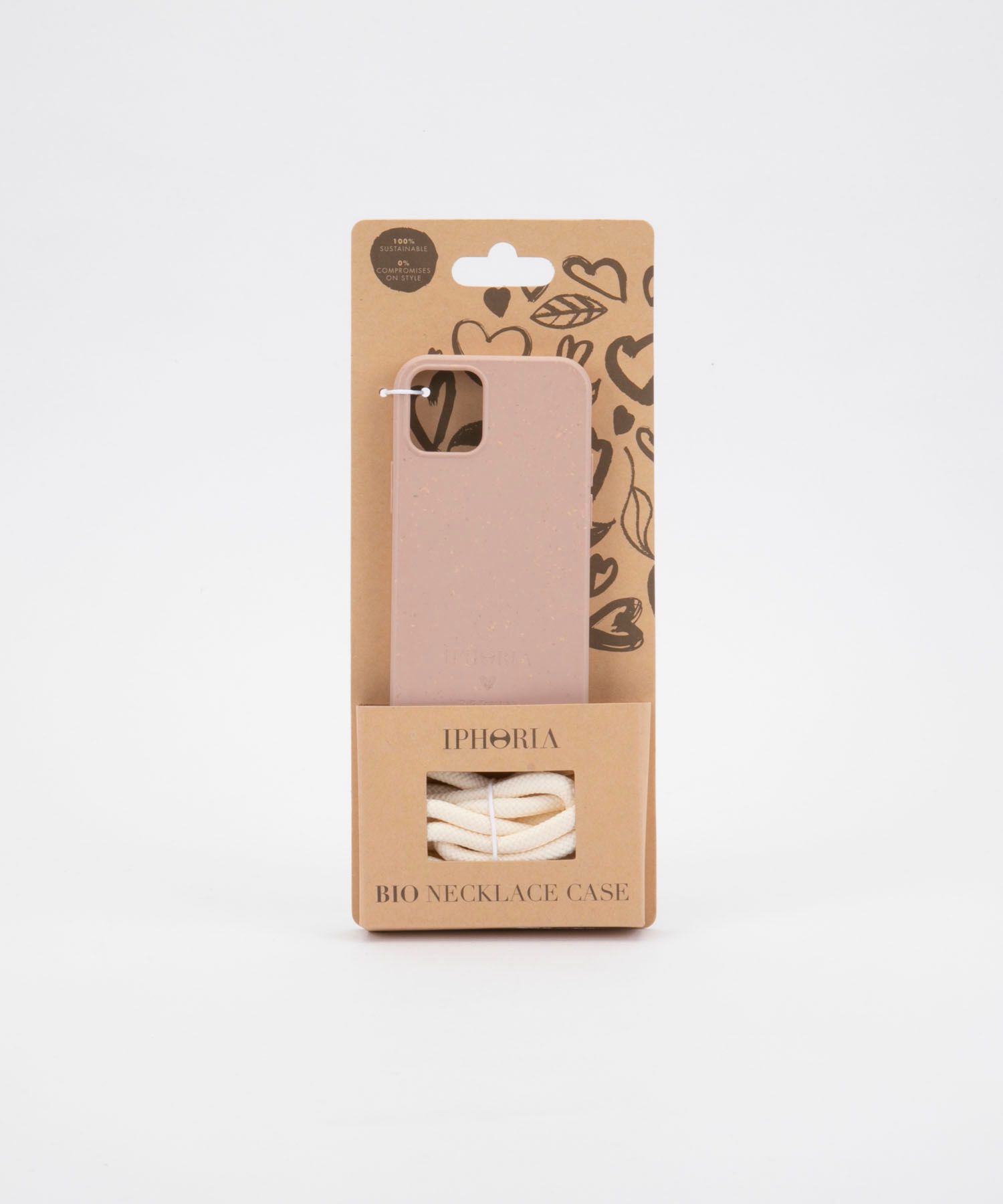 BIO Necklace Case for Apple iPhone 12 mini - Zero Waste Nude