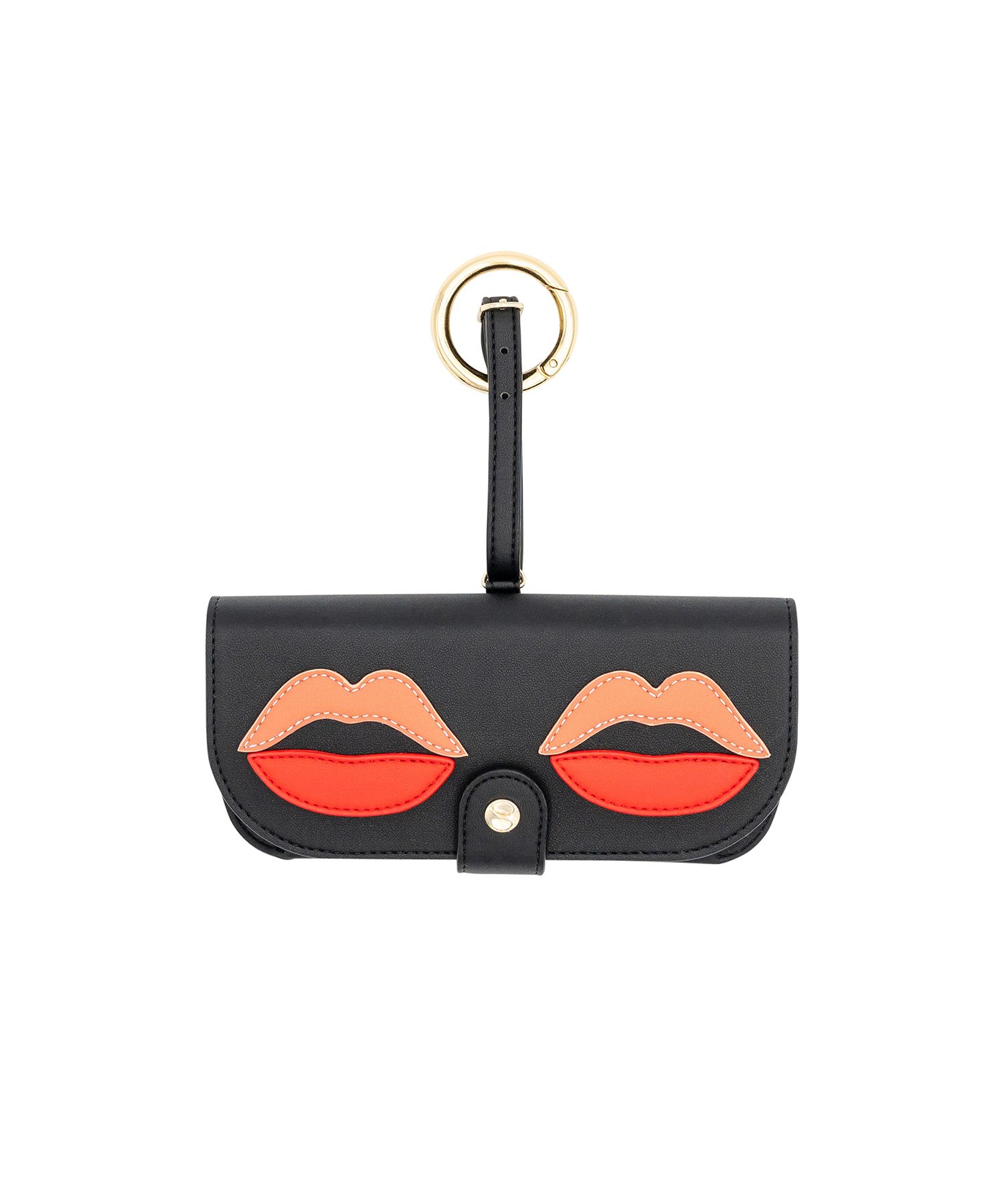 Black with Red Lips