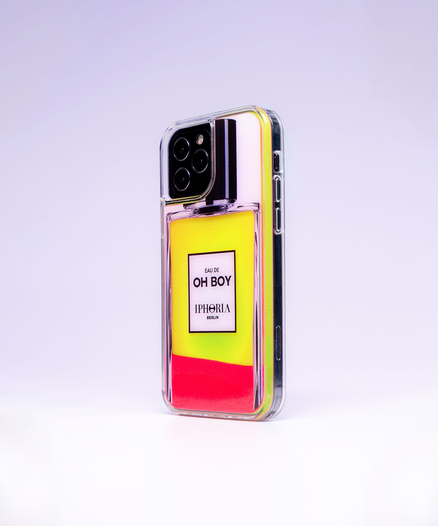 Liquid Case for Apple iPhone 12/12 Pro - Parfum Au Portable Neon Yellow