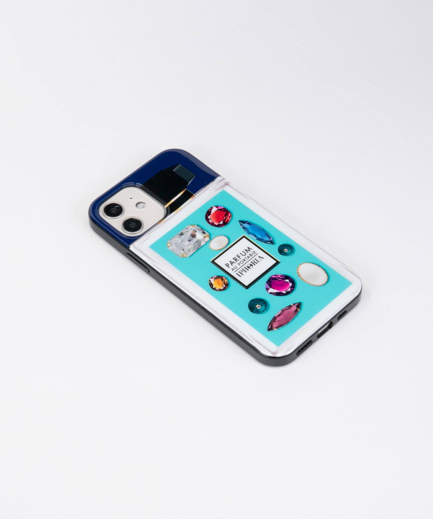 Case for Apple iPhone 12/12 Pro - Perfume Mint Rhinestones