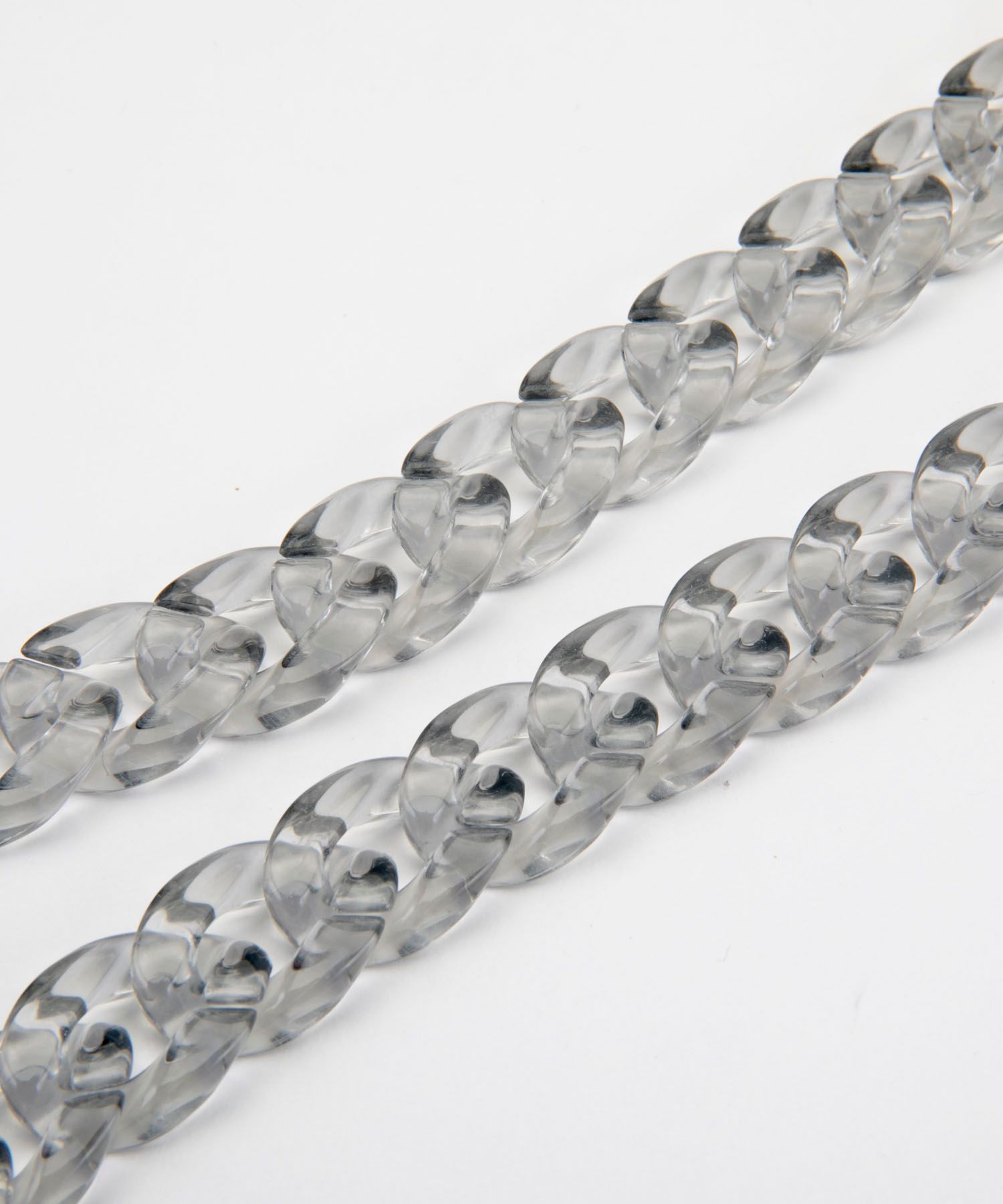 Necklace Case for Apple iPhone 12/12 Pro - Soft Touch Grey with clear Chain